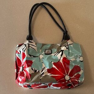 BRIGHTON Coated Canvas & Leather Totebag